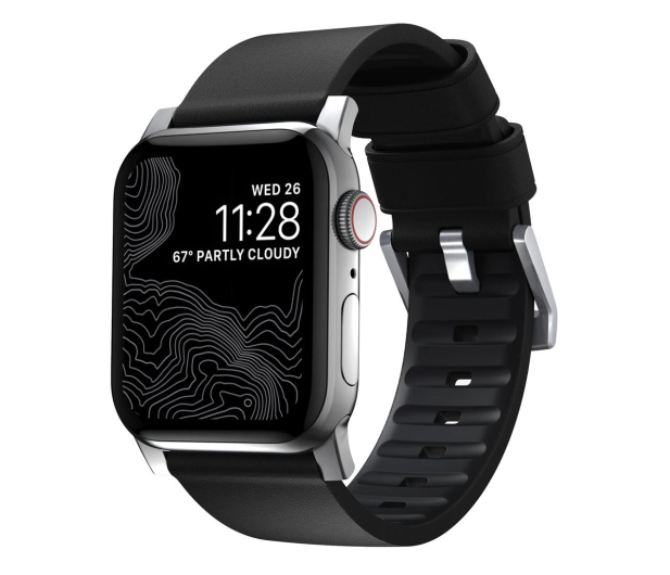 Nomad Active Strap Pro Apple Watch 49/45/44/42mm black/silver - 614948 - zdjęcie